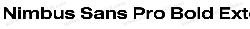 Nimbus Sans Pro Bold Extended字体转换